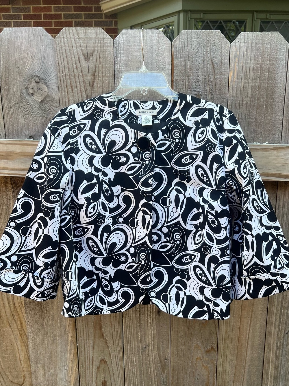Laura Ashley Paisley Print Blazer - Size Medium